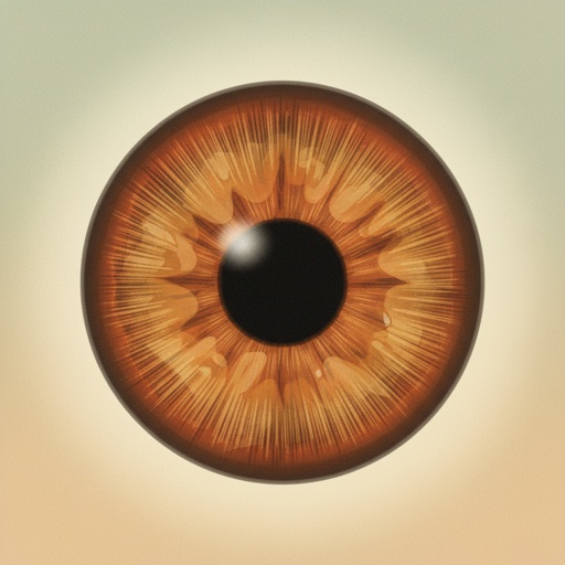 Amber eye illustration