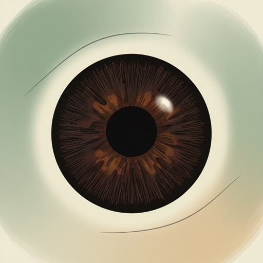 Dark brown eye illustration
