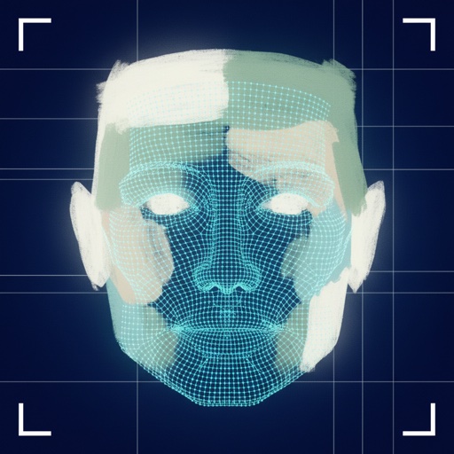 Square face shape illustration